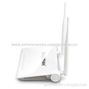 300m Through Walls Wireless Router with Two High-gain Antenna, Enhance Signal Coverage